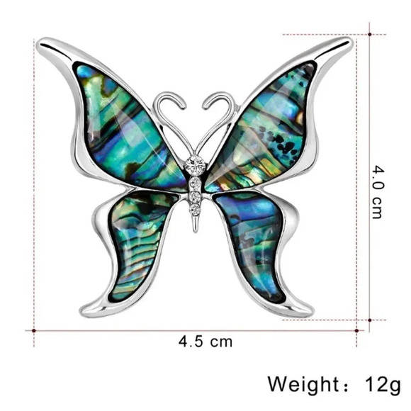 VQ Butterfly Brooch - Picture 2 of 2